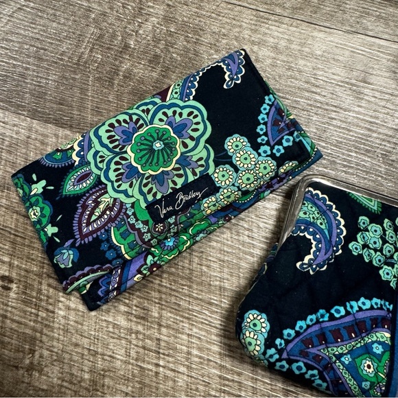Vera Bradley Blue Rhapsody Wallet & Check Book Holder - Picture 3 of 5